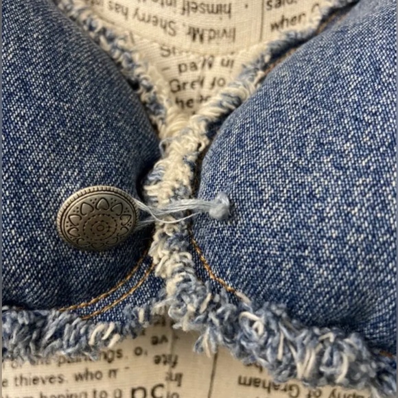 Handmade Denim Travel Neck Pillow Travel Accessory - Picture 2 of 5